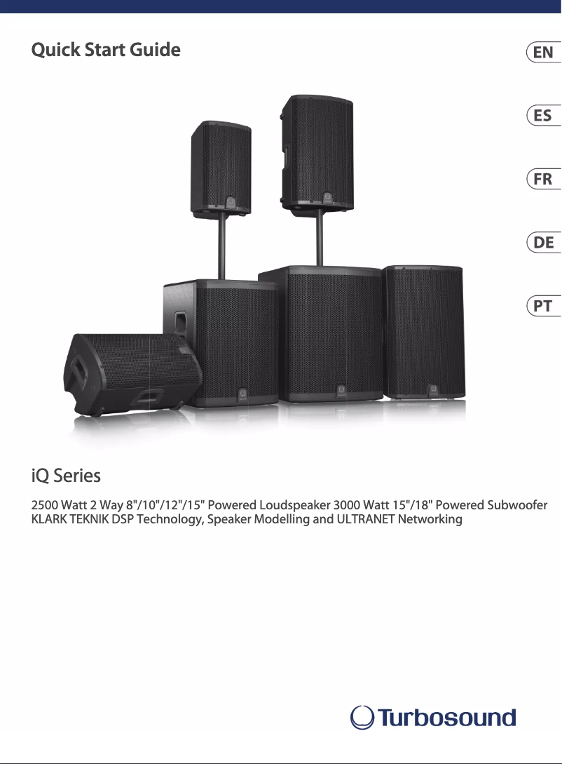 Página 1 del manual Manual de usuario Turbosound iQ10