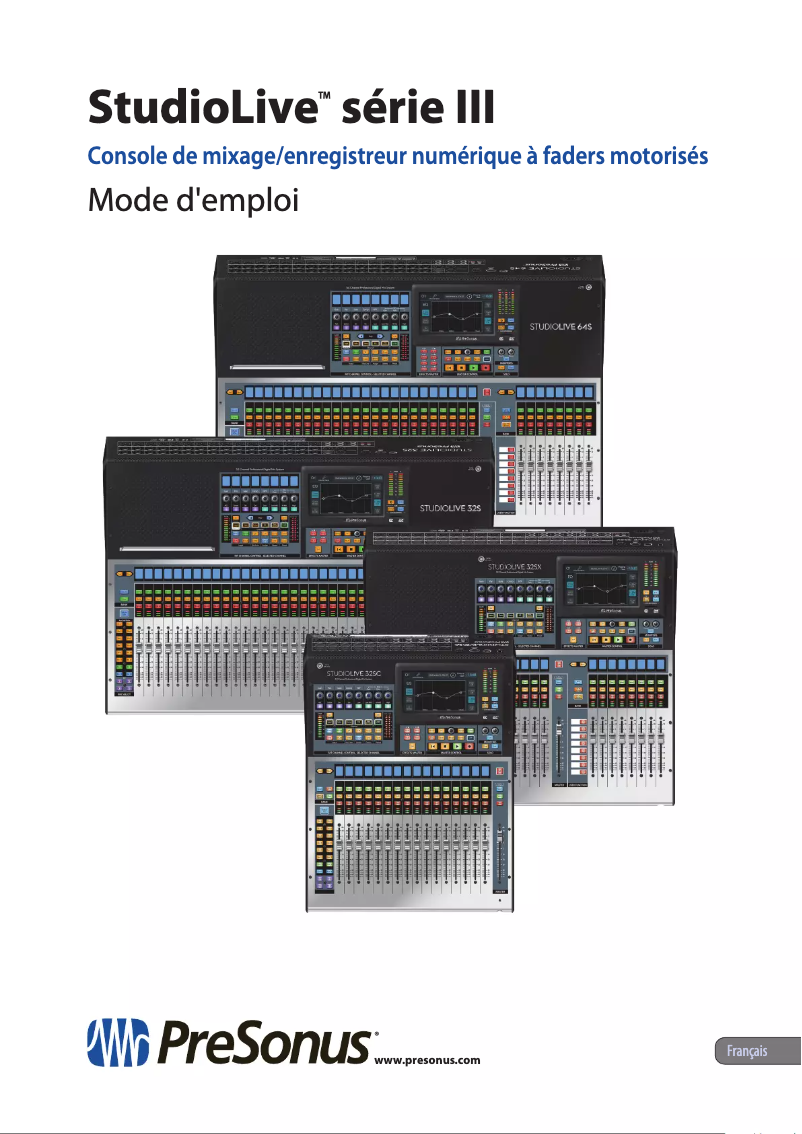 Image de la première page du manuel de l'appareil StudioLive 64S