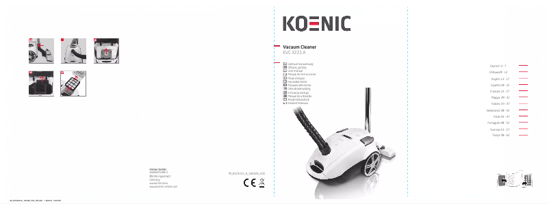 Imagen de la primera página del manual del dispositivo KVC 3221 A