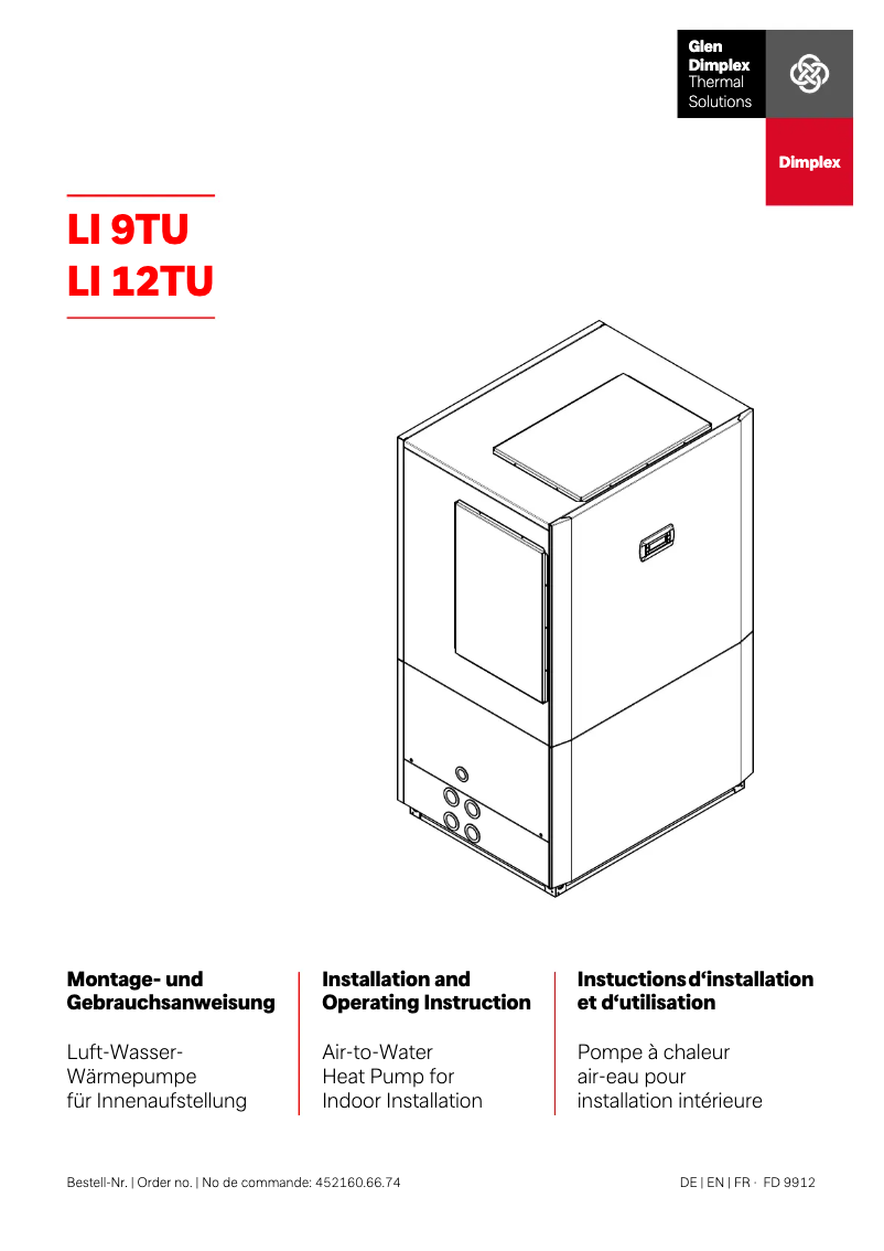 Page 1 de la notice Manuel utilisateur Dimplex LI 12TU