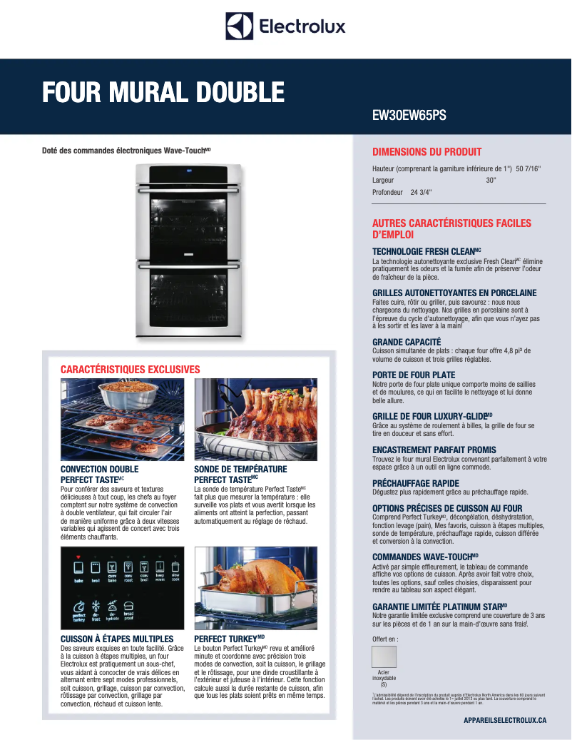 Image de la première page du manuel de l'appareil EW30EW65PS