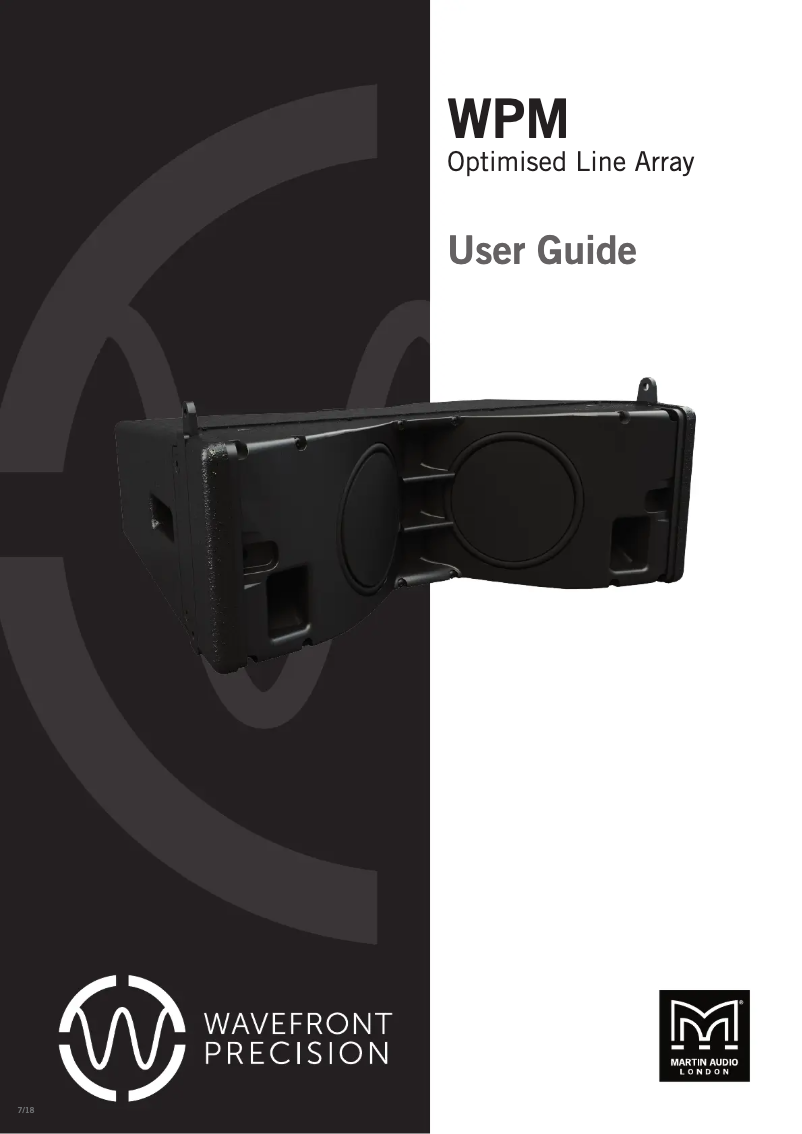 Image de la première page du manuel de l'appareil WPM