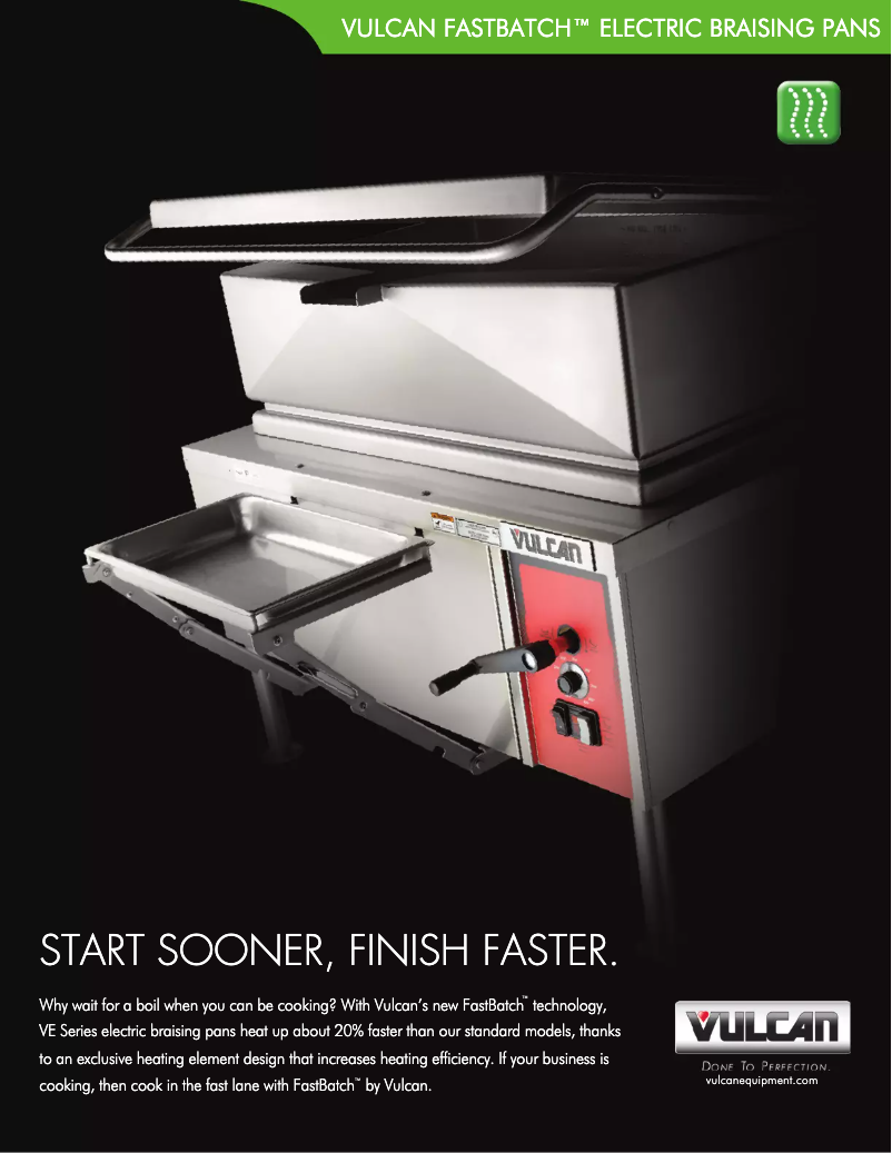 Page 1 de la notice Brochure Vulcan VE30