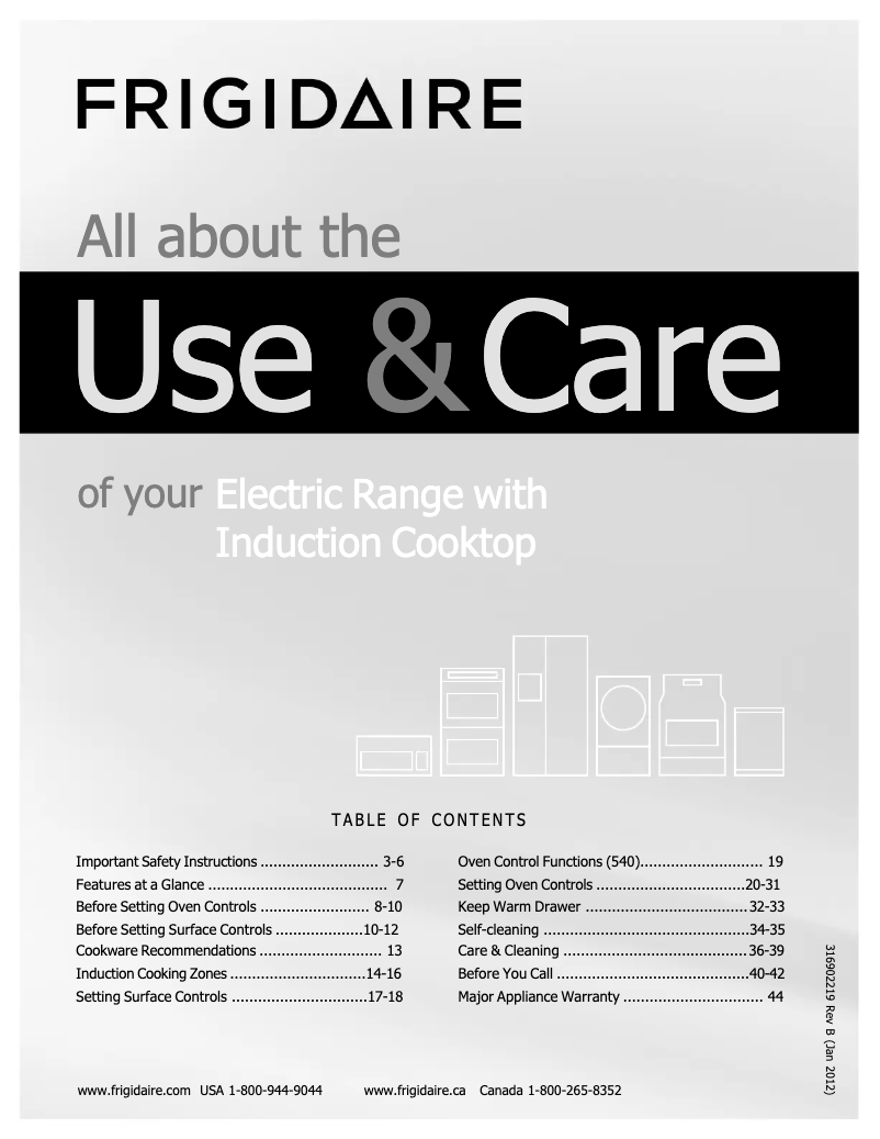 Image de la première page du manuel de l'appareil FPIF3093LF