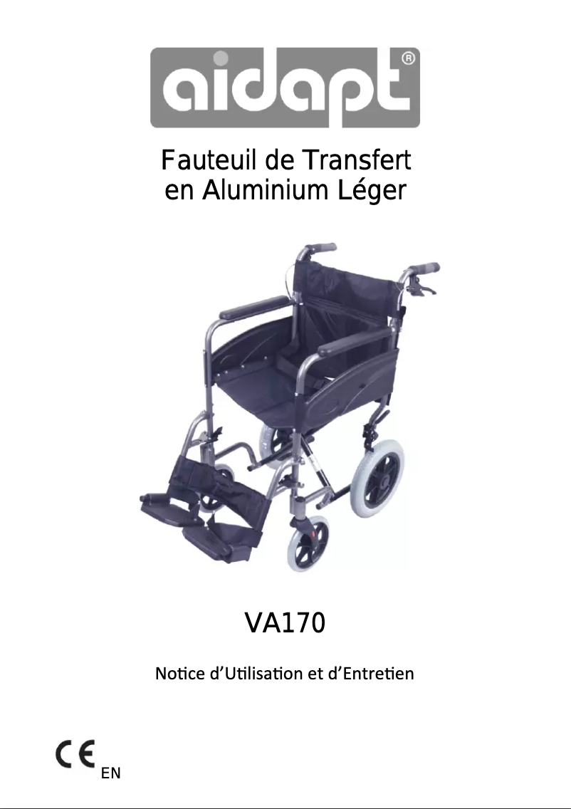 Page n°1 - Manuel utilisateur Aidapt VA170