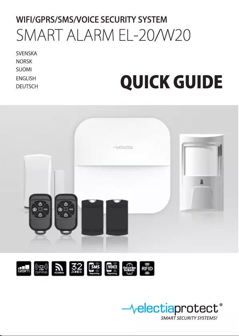 Page 1 de la notice Manuel utilisateur Electia EL-20