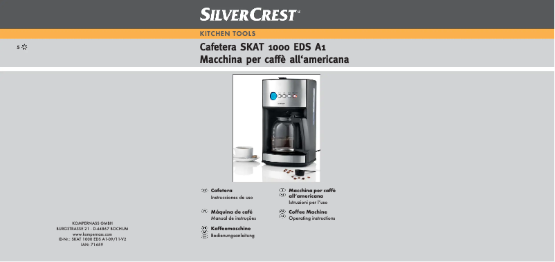 Page n°1 - Manuel utilisateur SilverCrest SKAT 1000 EDS A1