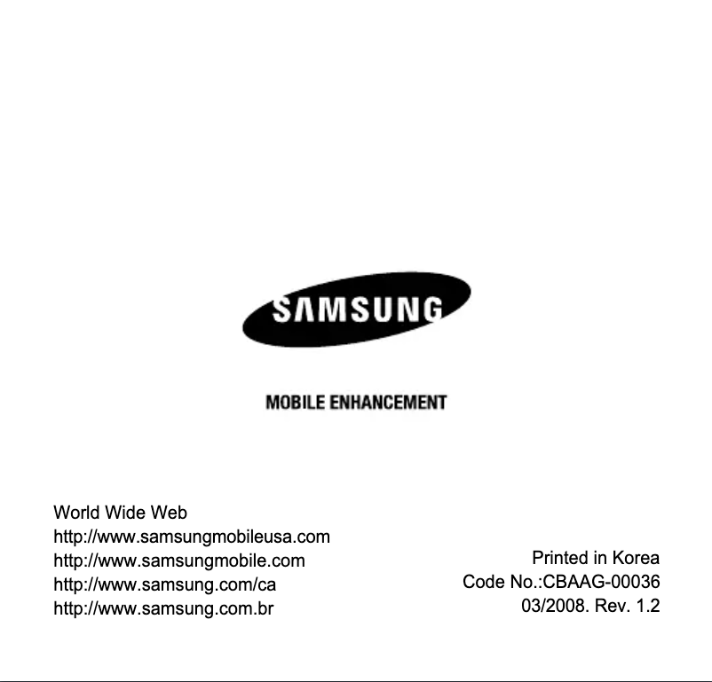 Page 1 de la notice Manuel utilisateur Samsung WEP-350