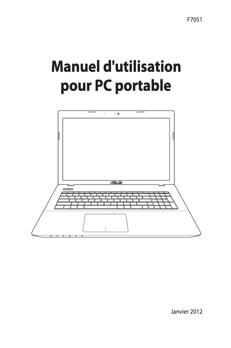 Image de la première page du manuel de l'appareil F7051