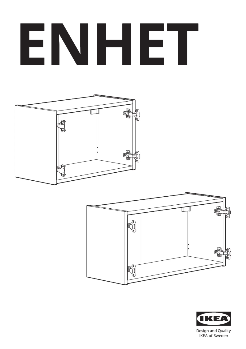 Page 1 de la notice Manuel utilisateur Ikea ENHET 805.144.87