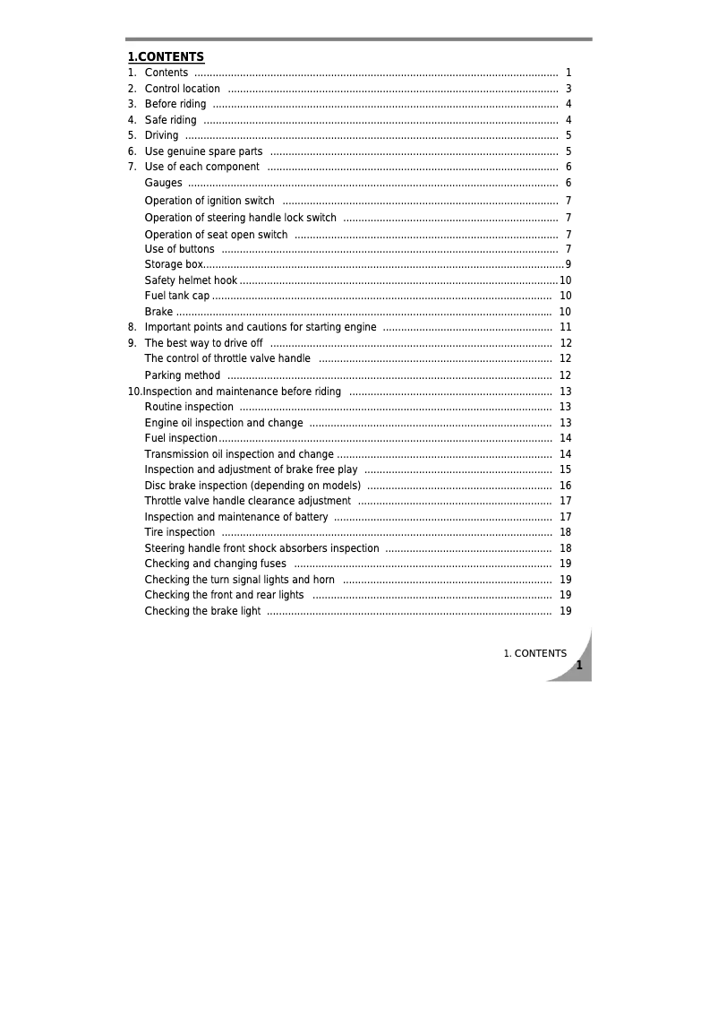 Page 1 de la notice Manuel utilisateur SYM Orbit 50