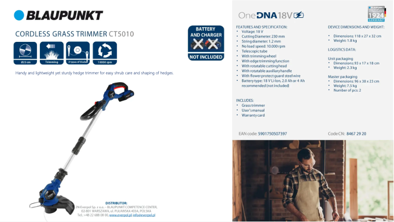 Page n°1 - Fiche technique Blaupunkt CT5010