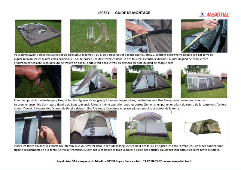 Page n°1 - Manuel utilisateur Marechal Jersey 2