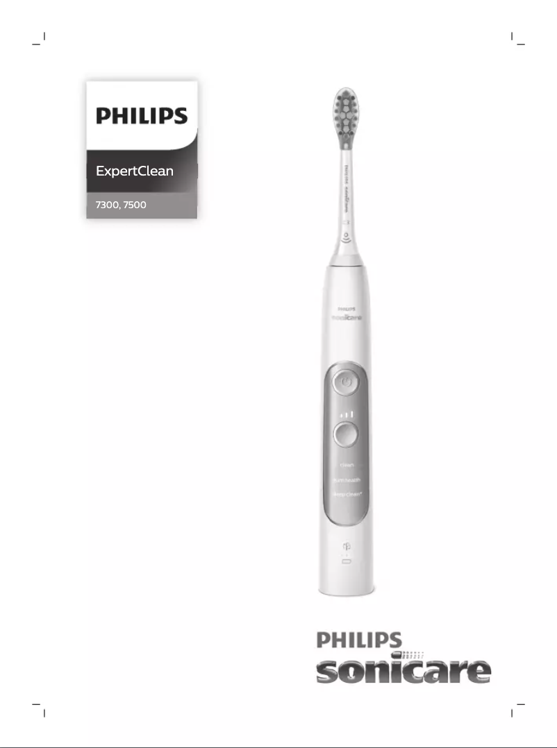 Page n°1 - Manuel utilisateur Philips Sonicare ExpertClean 7300 HX9690