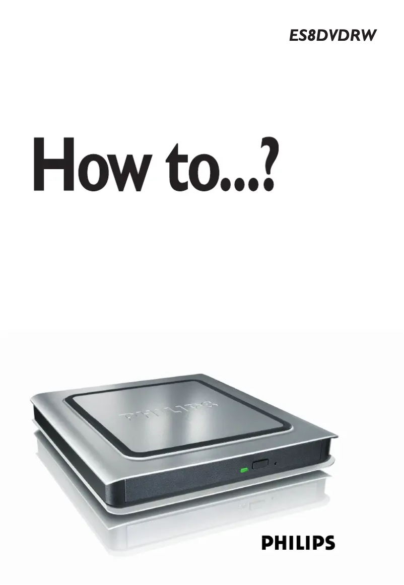 Image de la première page du manuel de l'appareil ES8DVDRW