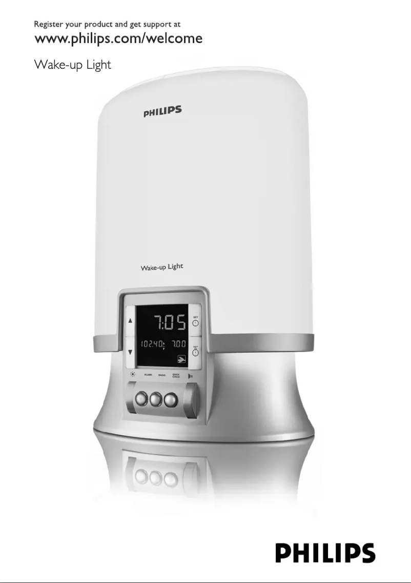 Image de la première page du manuel de l'appareil Wake-up Light HF3462