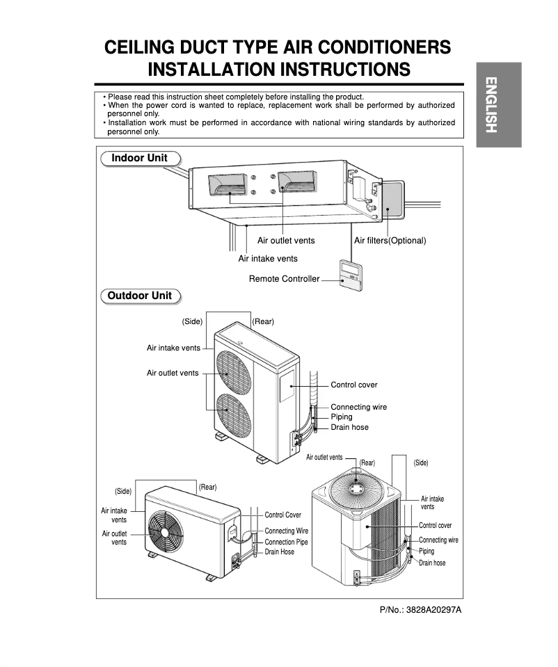 Page n°1 - Guide d'installation LG B48LH