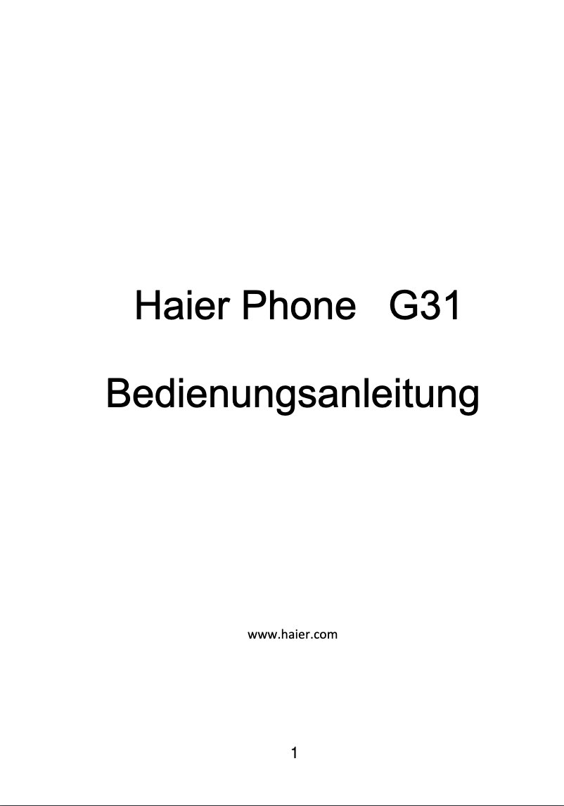 Page 1 de la notice Manuel utilisateur Indesit G31