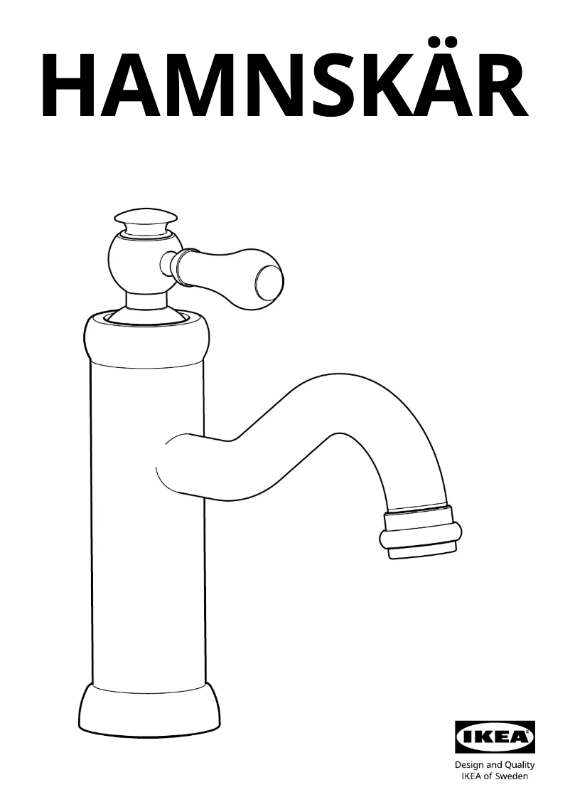 Page 1 de la notice Manuel utilisateur Ikea HAMNSKÄR 105.326.87