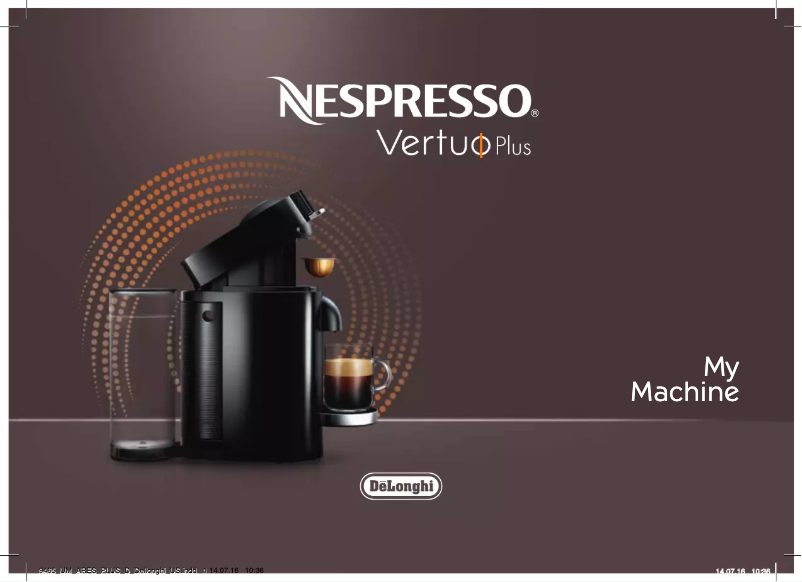 Image de la première page du manuel de l'appareil Nespresso VertuoPlus Deluxe ENV155