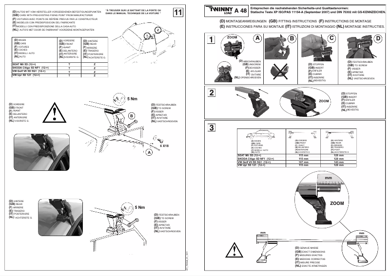 Image de la première page du manuel de l'appareil A 48