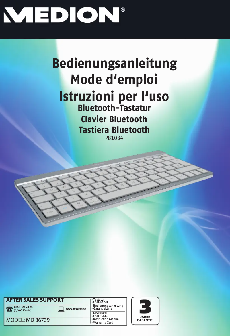 Image de la première page du manuel de l'appareil P81034