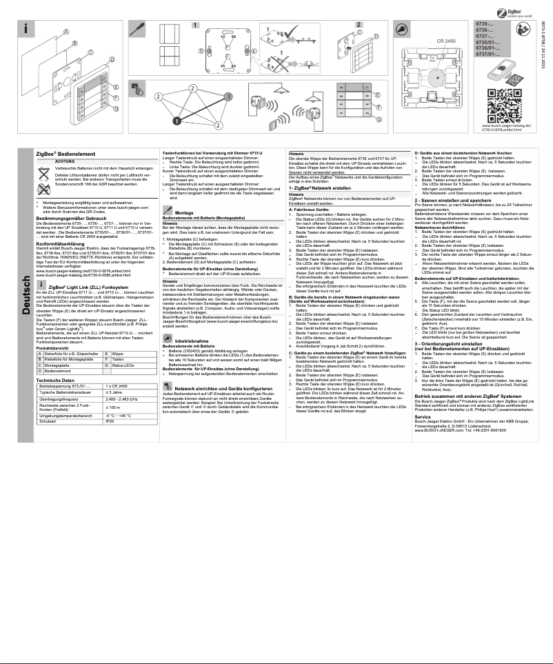 Image de la première page du manuel de l'appareil 2CKA006730A0090