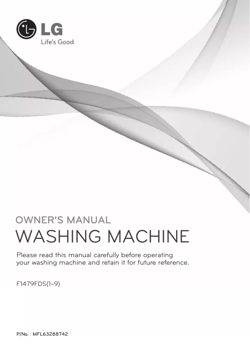 Page 1 de la notice Manuel utilisateur LG F1479FDS5