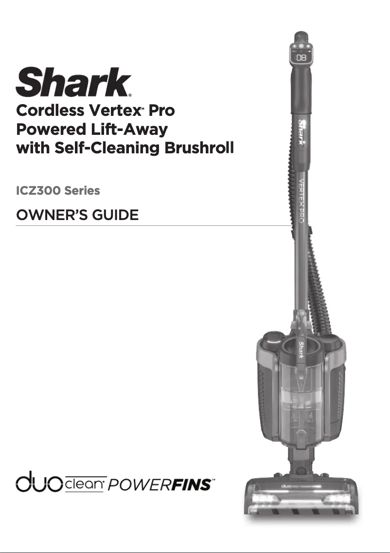 Page 1 de la notice Manuel utilisateur Shark Vertex Pro ICZ362H