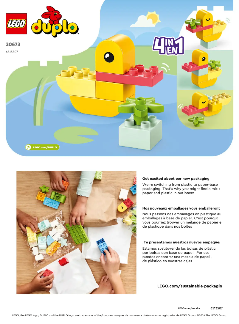 Image de la première page du manuel de l'appareil Duplo 30673