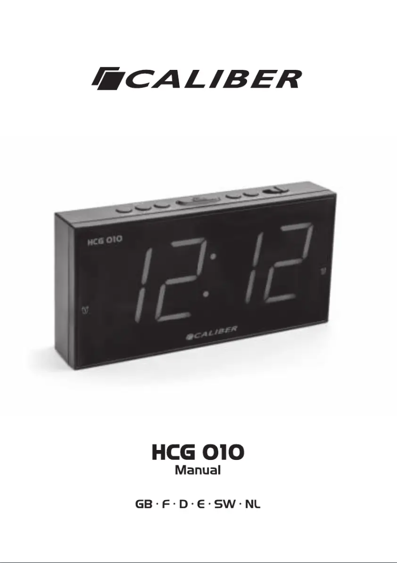 Image de la première page du manuel de l'appareil HCG010