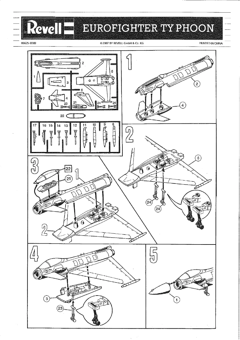 Image de la première page du manuel de l'appareil Eurofighter