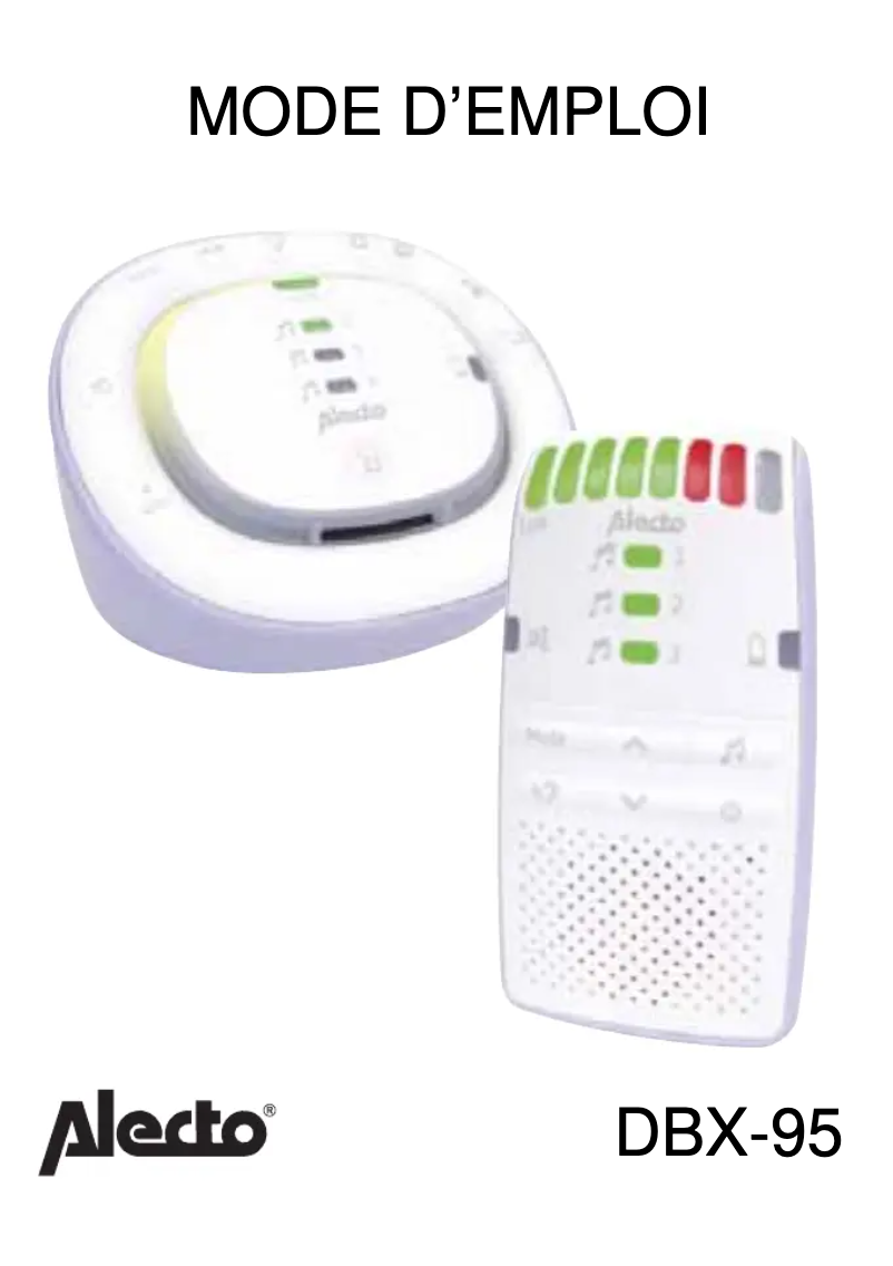 Page n°1 - Manuel utilisateur Alecto DBX-95