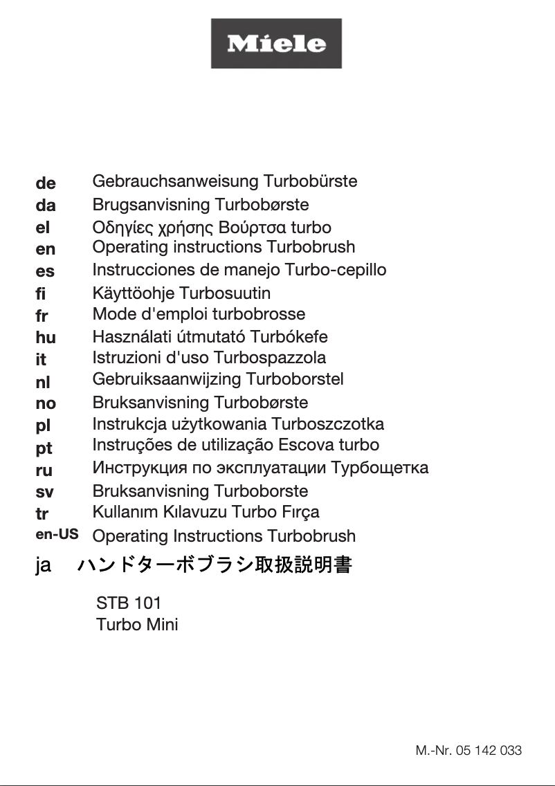 Page 1 de la notice Manuel d'utilisation et d'entretien Miele Complete C3 Special Flex