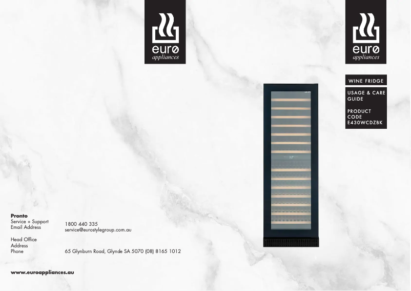 Page 1 de la notice Manuel utilisateur Euro Appliances E430WCDZBK