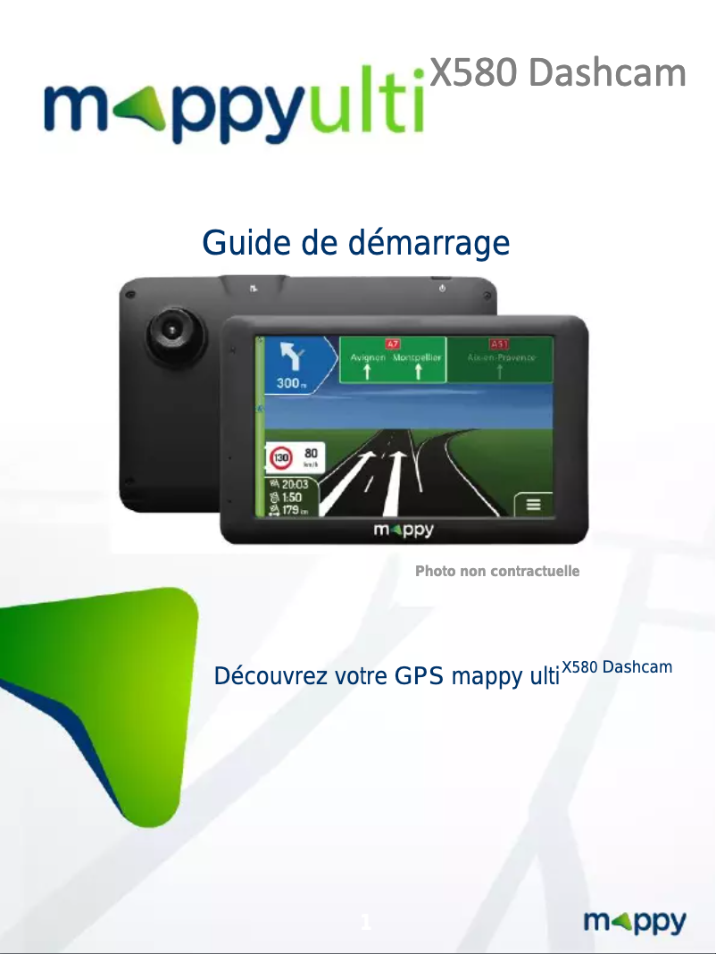 Image de la première page du manuel de l'appareil Ulti X580