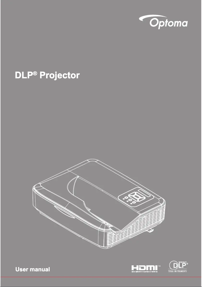 Page n°1 - Manuel utilisateur Optoma ZH400USTI