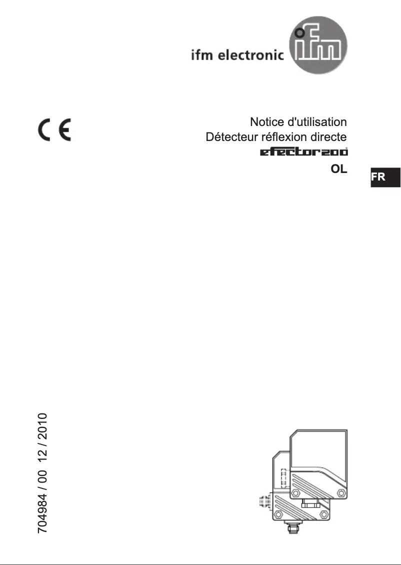 Page n°1 - Manuel utilisateur IFM OL5007
