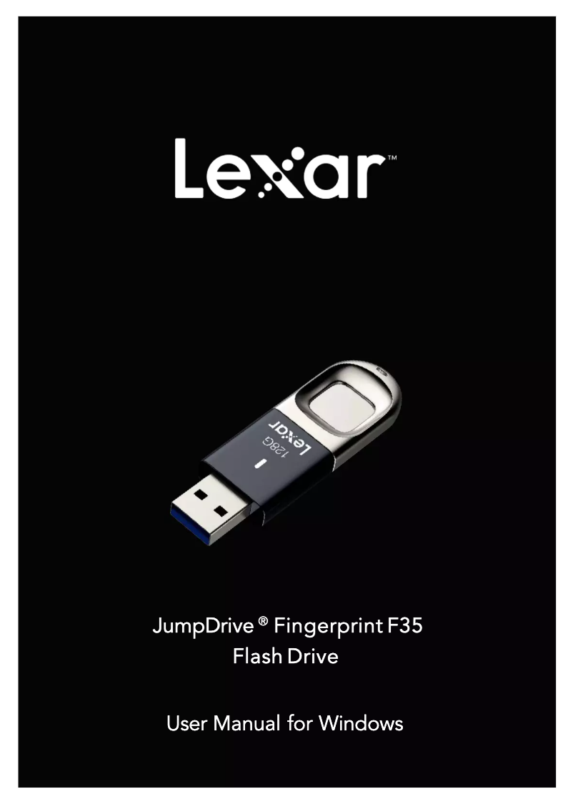 Página 1 del manual Manual de usuario Lexar JumpDrive Fingerprint F35