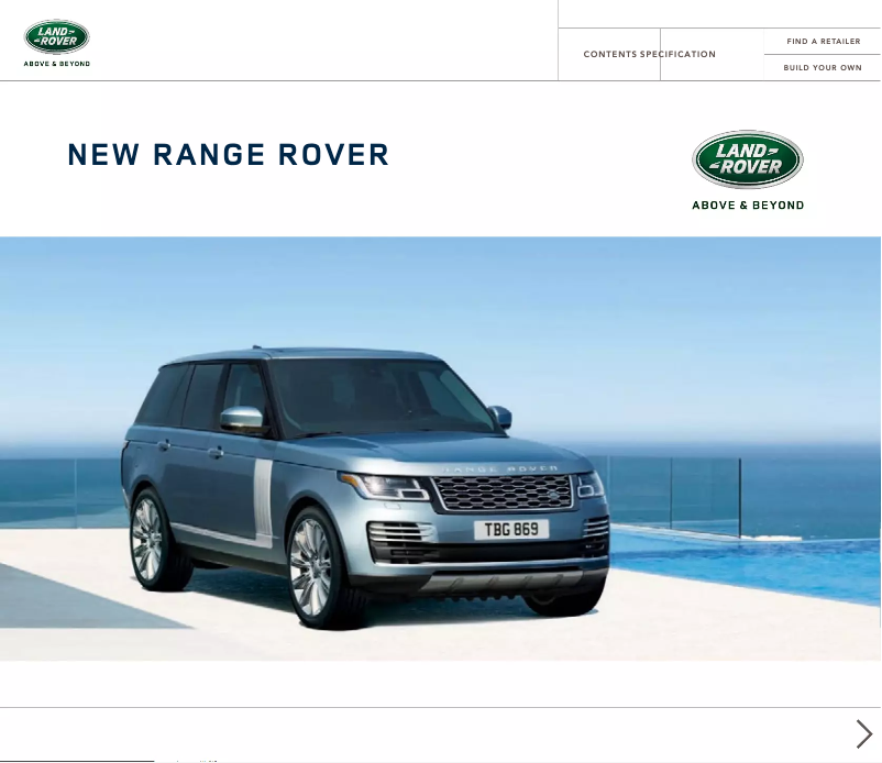 Page 1 de la notice Manuel utilisateur Land Rover Range Rover (2019)