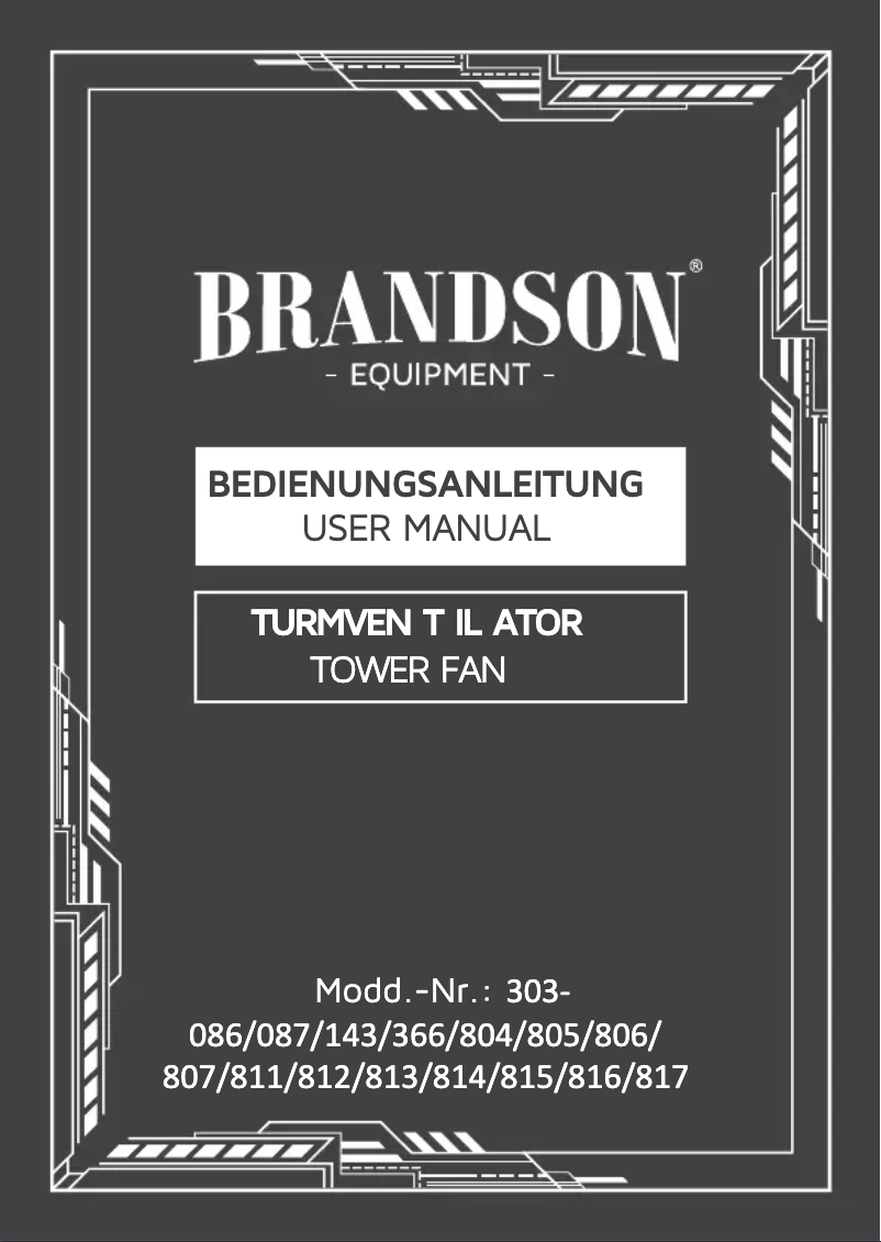 Page n°1 - Manuel utilisateur Brandson 303805