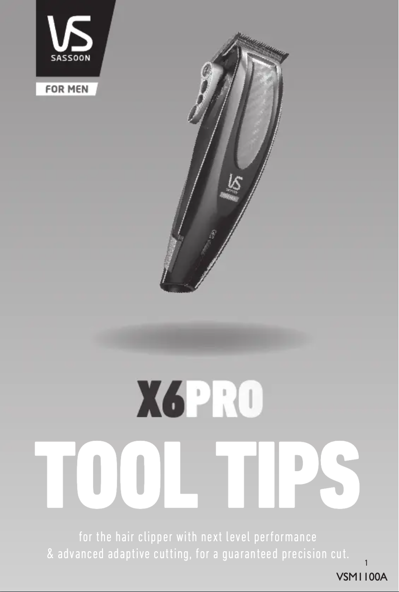 Page n°1 - Manuel utilisateur VS Sassoon X6 Pro VSM1100A