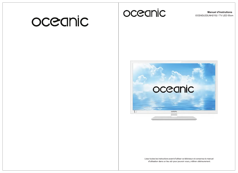 Image de la première page du manuel de l'appareil OCEADLEDLNH2152