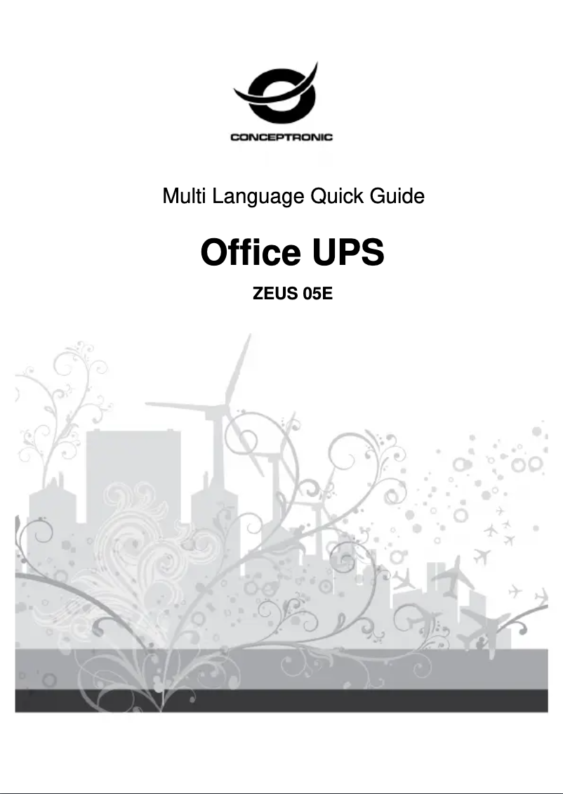 Page n°1 - Manuel utilisateur Conceptronic ZEUS05E