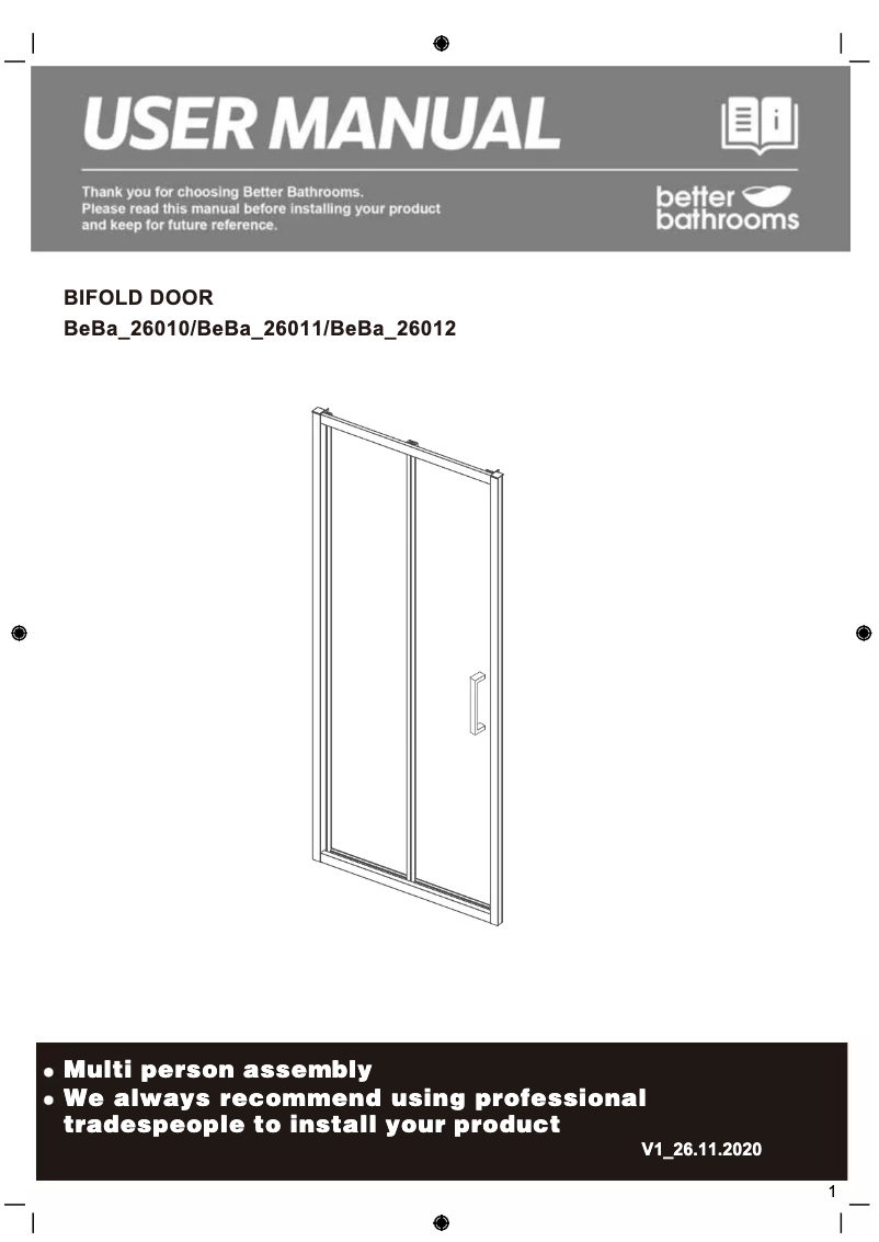 Page 1 de la notice Manuel utilisateur Juno BeBa_26011