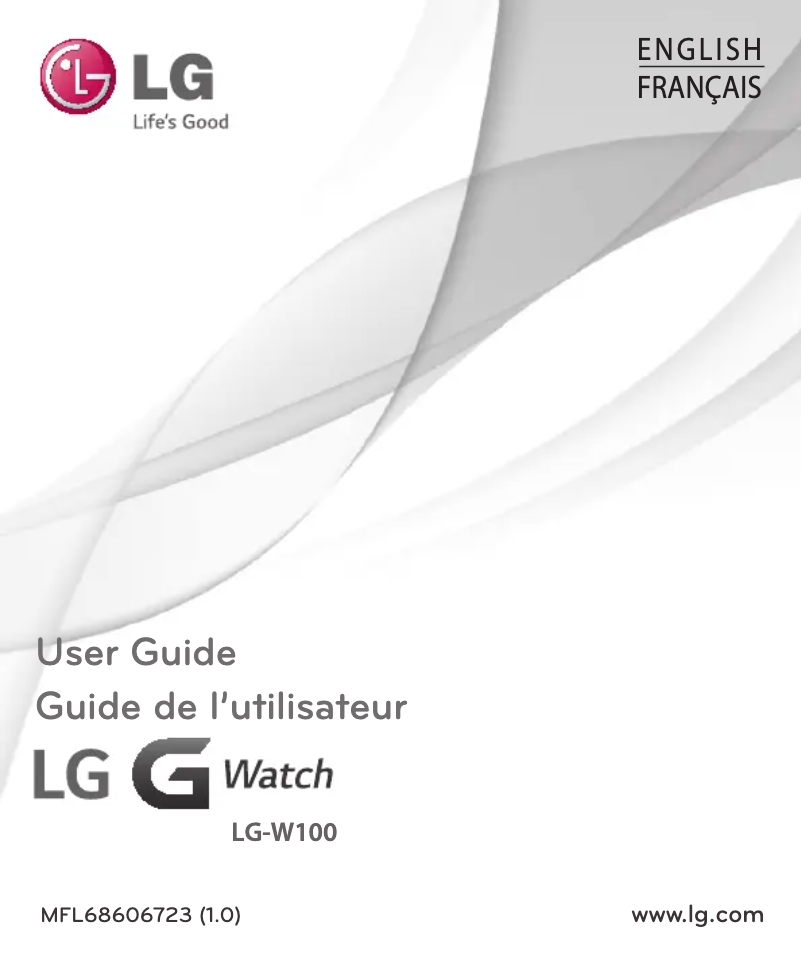 Image de la première page du manuel de l'appareil G Watch Buddy