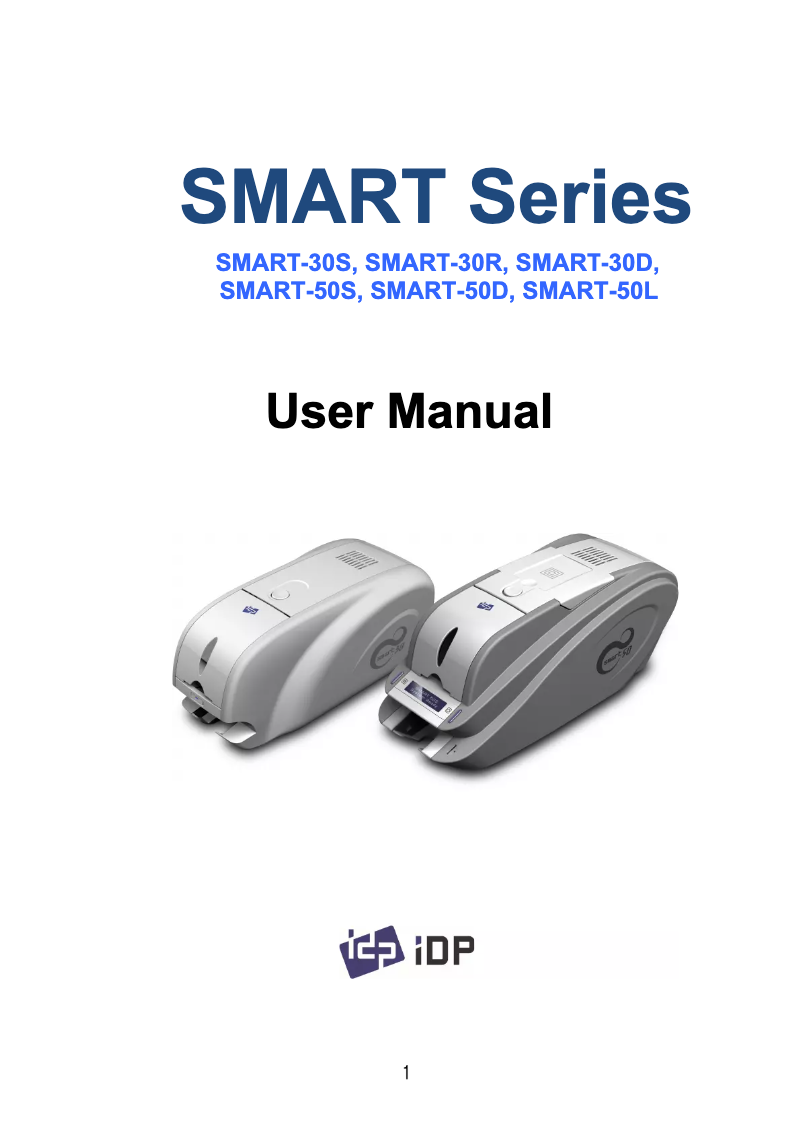 Page 1 of the manual User Manual iDP SMART30-D