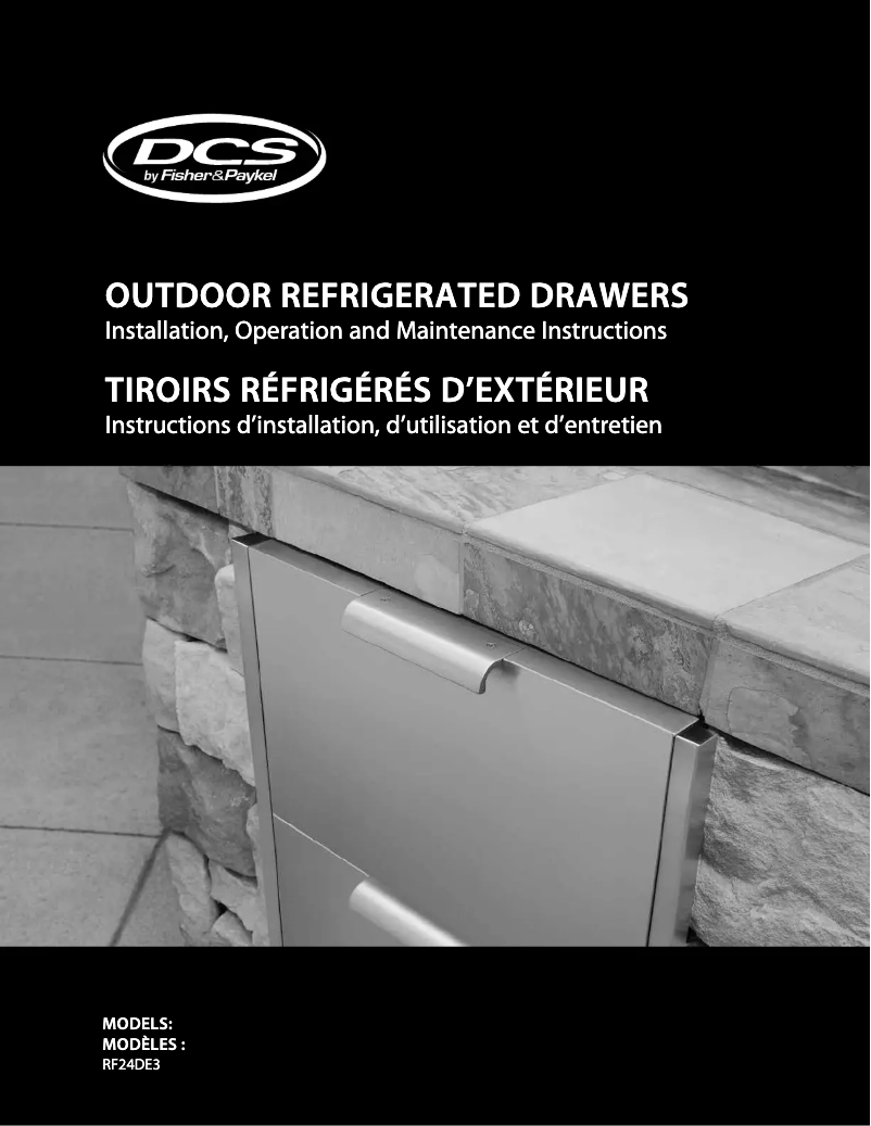 Page 1 de la notice Manuel utilisateur DCS RF24DE3