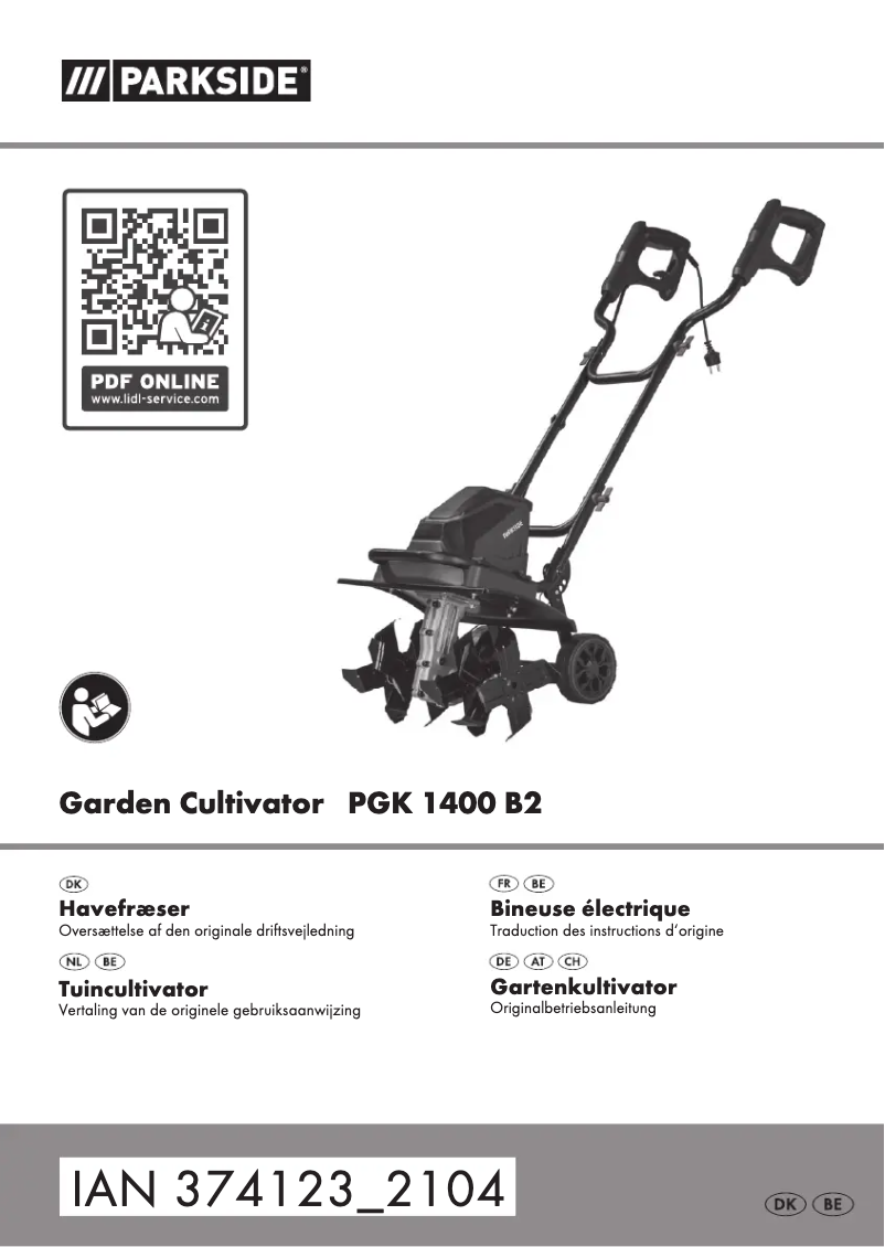 Page 1 de la notice Manuel utilisateur Parkside PGK 1400 B2