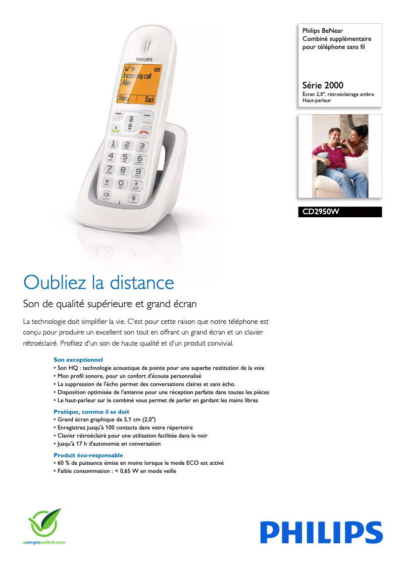 Imagen de la primera página del manual del dispositivo BeNear CD2950W